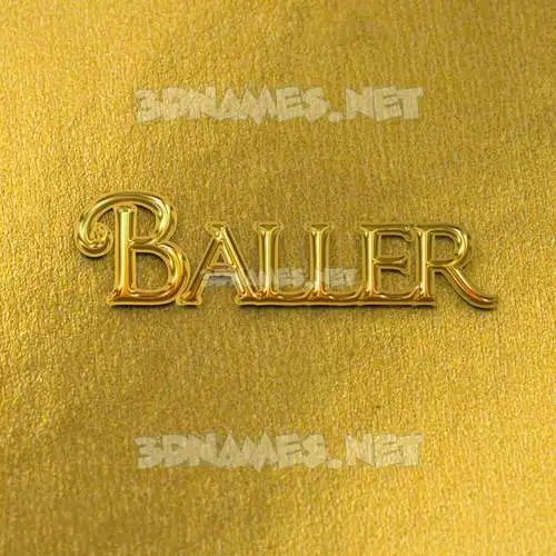 baller in All Gold style - 3D name wallpaper baller in All Gold style - 3D name wallpaper