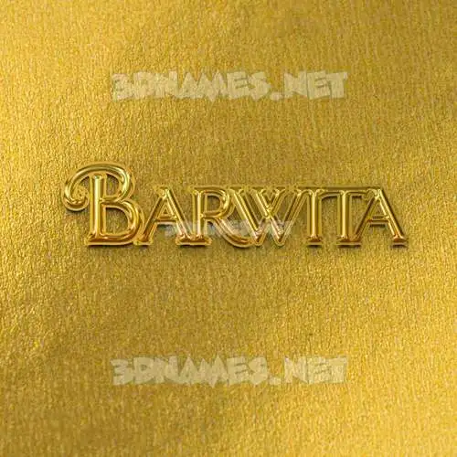 barwita in All Gold style - 3D name wallpaper barwita in All Gold style - 3D name wallpaper