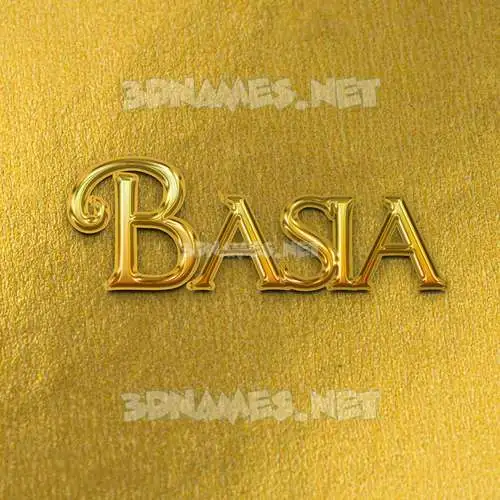 basia in All Gold style - 3D name wallpaper basia in All Gold style - 3D name wallpaper