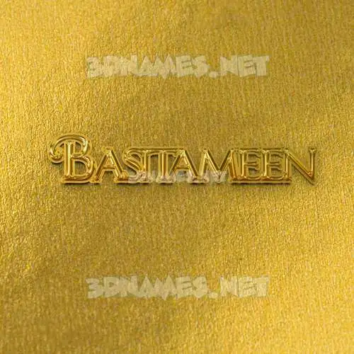 basitameen in All Gold style - 3D name wallpaper basitameen in All Gold style - 3D name wallpaper