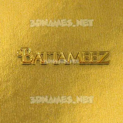 battameez in All Gold style - 3D name wallpaper battameez in All Gold style - 3D name wallpaper