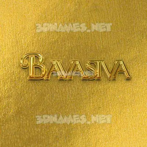 bavasiva in All Gold style - 3D name wallpaper bavasiva in All Gold style - 3D name wallpaper