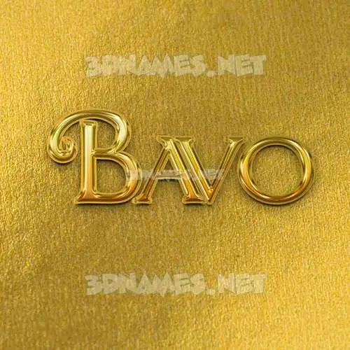 bavo in All Gold style - 3D name wallpaper bavo in All Gold style - 3D name wallpaper