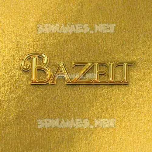 bazelt in All Gold style - 3D name wallpaper bazelt in All Gold style - 3D name wallpaper