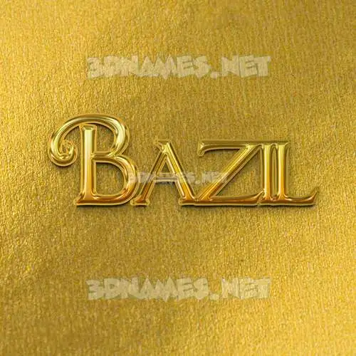 bazil in All Gold style - 3D name wallpaper bazil in All Gold style - 3D name wallpaper