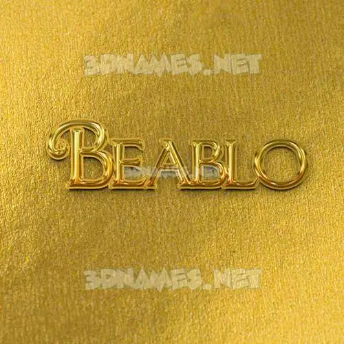 beablo in All Gold style - 3D name wallpaper beablo in All Gold style - 3D name wallpaper