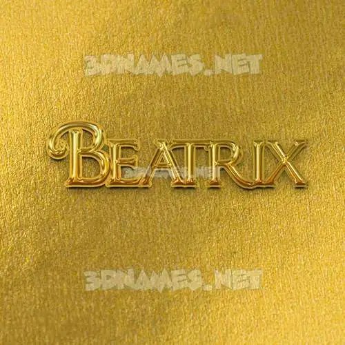 beatrix in All Gold style - 3D name wallpaper beatrix in All Gold style - 3D name wallpaper