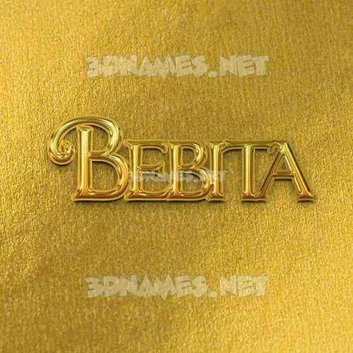 bebita in All Gold style - 3D name wallpaper bebita in All Gold style - 3D name wallpaper
