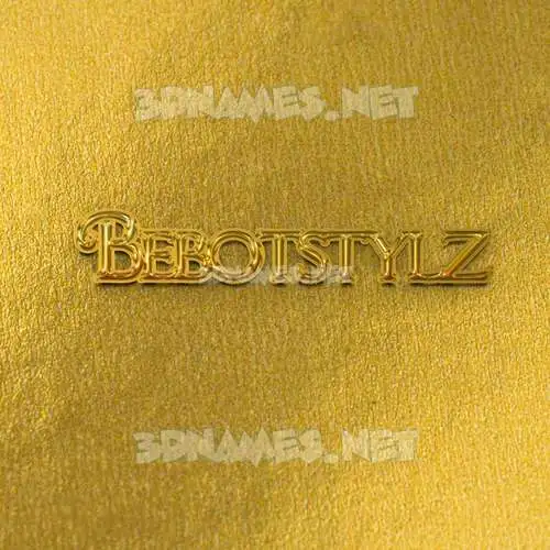 bebotstylz in All Gold style - 3D name wallpaper bebotstylz in All Gold style - 3D name wallpaper