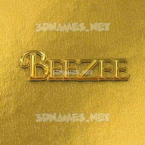 beezee in All Gold style - 3D name wallpaper beezee in All Gold style - 3D name wallpaper