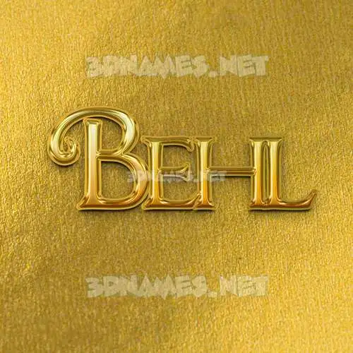 behl in All Gold style - 3D name wallpaper behl in All Gold style - 3D name wallpaper