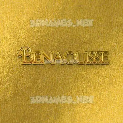 benaouisse in All Gold style - 3D name wallpaper benaouisse in All Gold style - 3D name wallpaper
