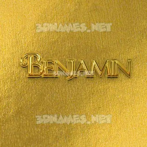 benjamin in All Gold style - 3D name wallpaper