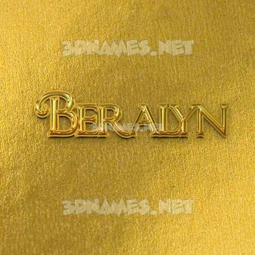 beralyn in All Gold style - 3D name wallpaper beralyn in All Gold style - 3D name wallpaper