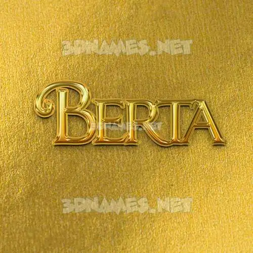 berta in All Gold style - 3D name wallpaper berta in All Gold style - 3D name wallpaper