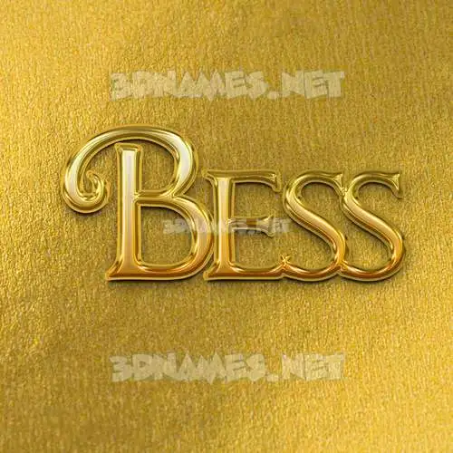 bess in All Gold style - 3D name wallpaper bess in All Gold style - 3D name wallpaper