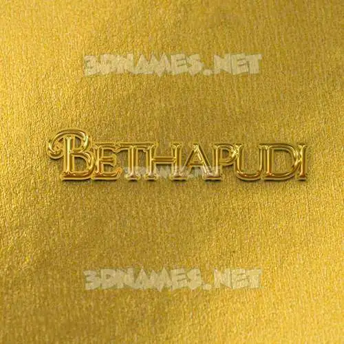 bethapudi in All Gold style - 3D name wallpaper bethapudi in All Gold style - 3D name wallpaper