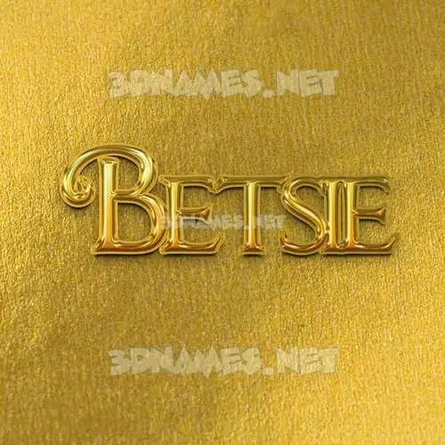 betsie in All Gold style - 3D name wallpaper betsie in All Gold style - 3D name wallpaper