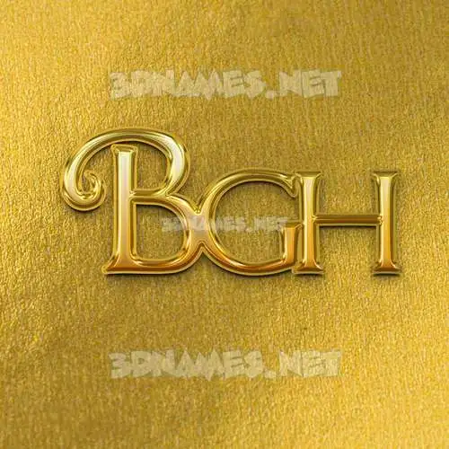 bgh in All Gold style - 3D name wallpaper bgh in All Gold style - 3D name wallpaper