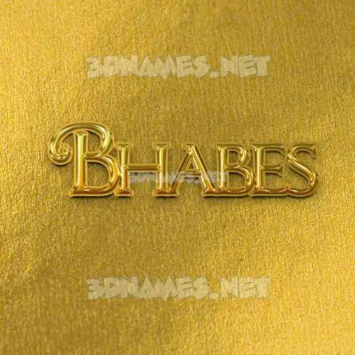 bhabes in All Gold style - 3D name wallpaper bhabes in All Gold style - 3D name wallpaper