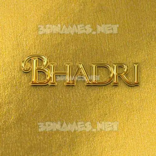 bhadri in All Gold style - 3D name wallpaper bhadri in All Gold style - 3D name wallpaper