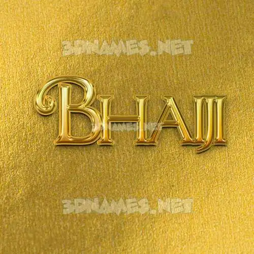 bhaiji in All Gold style - 3D name wallpaper bhaiji in All Gold style - 3D name wallpaper