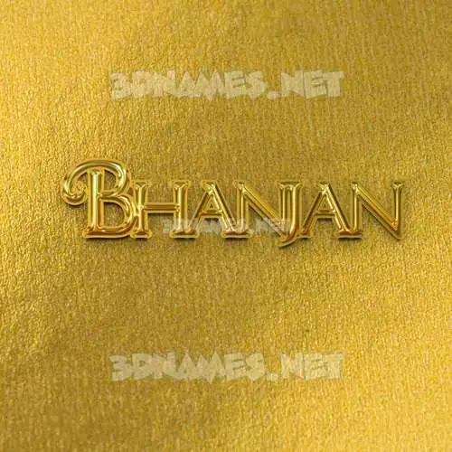 bhanjan in All Gold style - 3D name wallpaper bhanjan in All Gold style - 3D name wallpaper