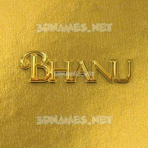 bhanu in All Gold style - 3D name wallpaper bhanu in All Gold style - 3D name wallpaper