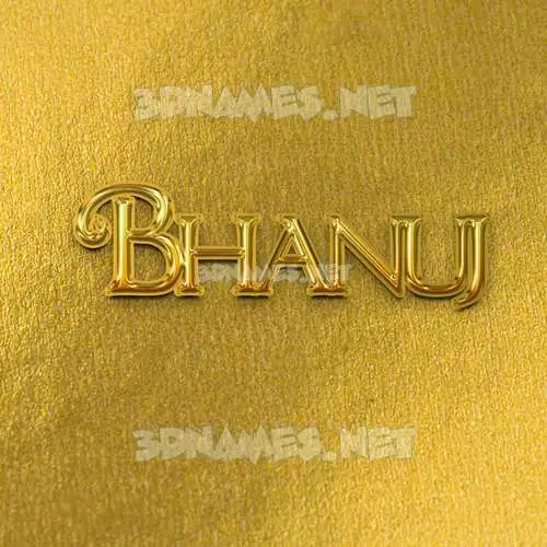 bhanuj in All Gold style - 3D name wallpaper bhanuj in All Gold style - 3D name wallpaper