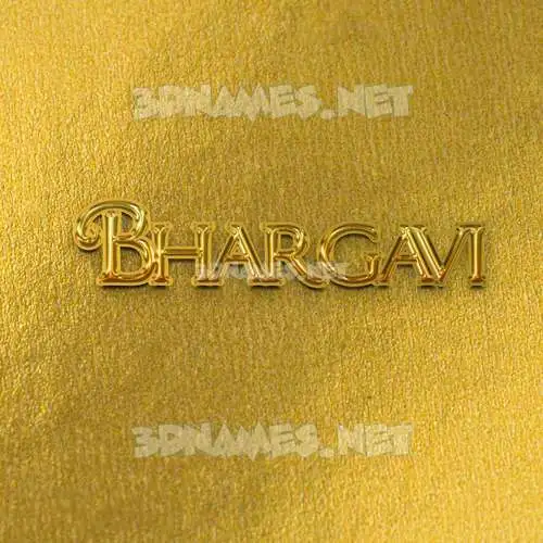 bhargavi in All Gold style - 3D name wallpaper