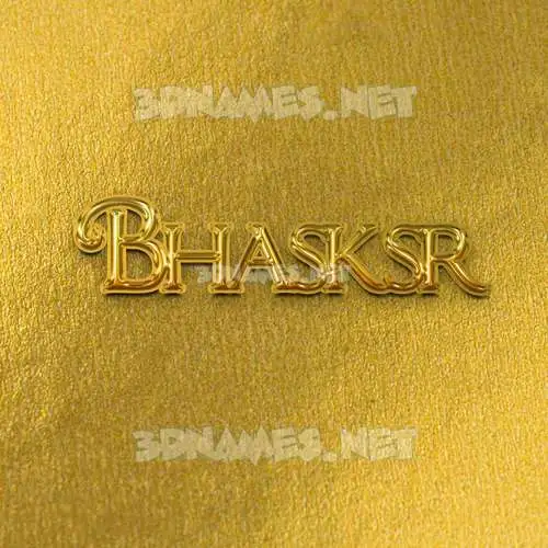 bhasksr in All Gold style - 3D name wallpaper bhasksr in All Gold style - 3D name wallpaper