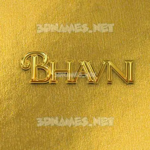 bhavni in All Gold style - 3D name wallpaper bhavni in All Gold style - 3D name wallpaper
