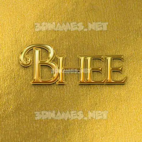 bhee in All Gold style - 3D name wallpaper bhee in All Gold style - 3D name wallpaper