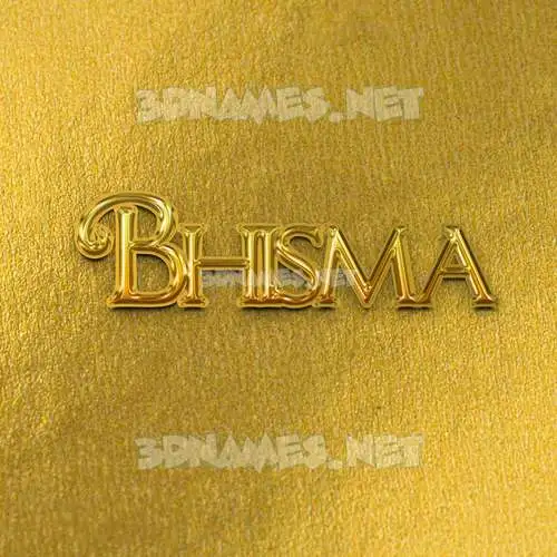 bhisma in All Gold style - 3D name wallpaper bhisma in All Gold style - 3D name wallpaper
