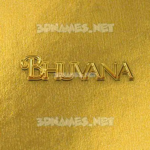 bhuvana in All Gold style - 3D name wallpaper bhuvana in All Gold style - 3D name wallpaper