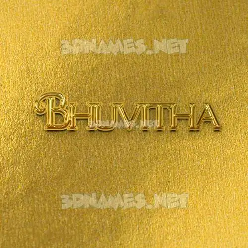bhuvitha in All Gold style - 3D name wallpaper bhuvitha in All Gold style - 3D name wallpaper