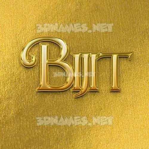 bijit in All Gold style - 3D name wallpaper bijit in All Gold style - 3D name wallpaper