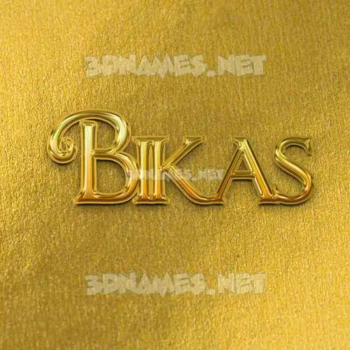 bikas in All Gold style - 3D name wallpaper bikas in All Gold style - 3D name wallpaper