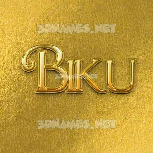 biku in All Gold style - 3D name wallpaper biku in All Gold style - 3D name wallpaper