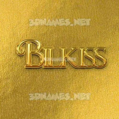 bilkiss in All Gold style - 3D name wallpaper bilkiss in All Gold style - 3D name wallpaper