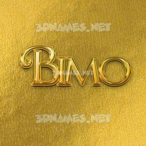 bimo in All Gold style - 3D name wallpaper bimo in All Gold style - 3D name wallpaper
