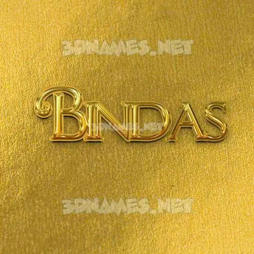 bindas in All Gold style - 3D name wallpaper bindas in All Gold style - 3D name wallpaper