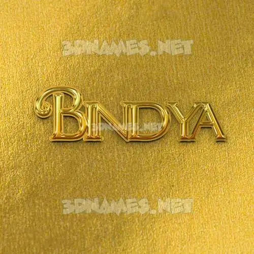 bindya in All Gold style - 3D name wallpaper bindya in All Gold style - 3D name wallpaper