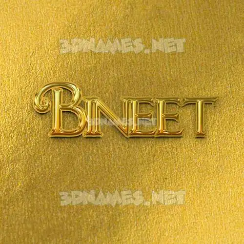 bineet in All Gold style - 3D name wallpaper bineet in All Gold style - 3D name wallpaper