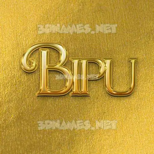 bipu in All Gold style - 3D name wallpaper bipu in All Gold style - 3D name wallpaper