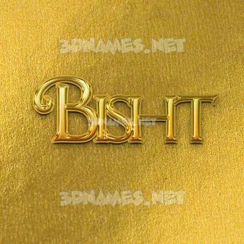 bisht in All Gold style - 3D name wallpaper bisht in All Gold style - 3D name wallpaper