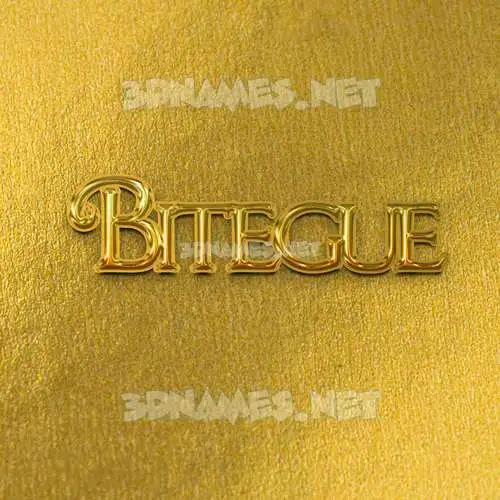 bitegue in All Gold style - 3D name wallpaper bitegue in All Gold style - 3D name wallpaper