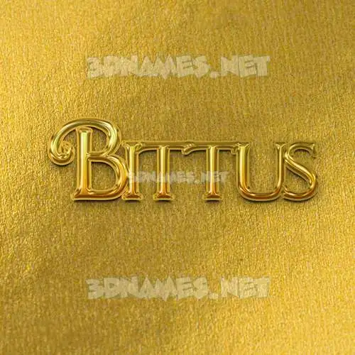 bittus in All Gold style - 3D name wallpaper bittus in All Gold style - 3D name wallpaper