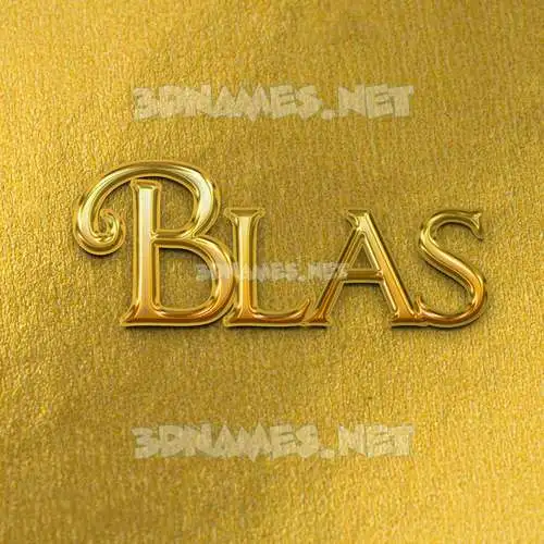 blas in All Gold style - 3D name wallpaper blas in All Gold style - 3D name wallpaper