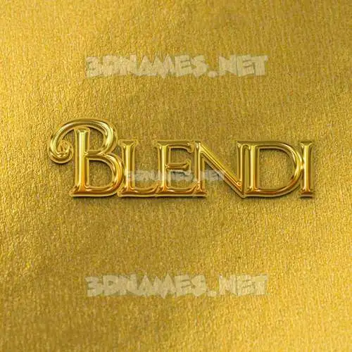blendi in All Gold style - 3D name wallpaper blendi in All Gold style - 3D name wallpaper